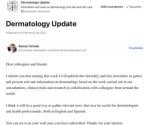 Dermatology Update, nou newsletter sobre dermatologia